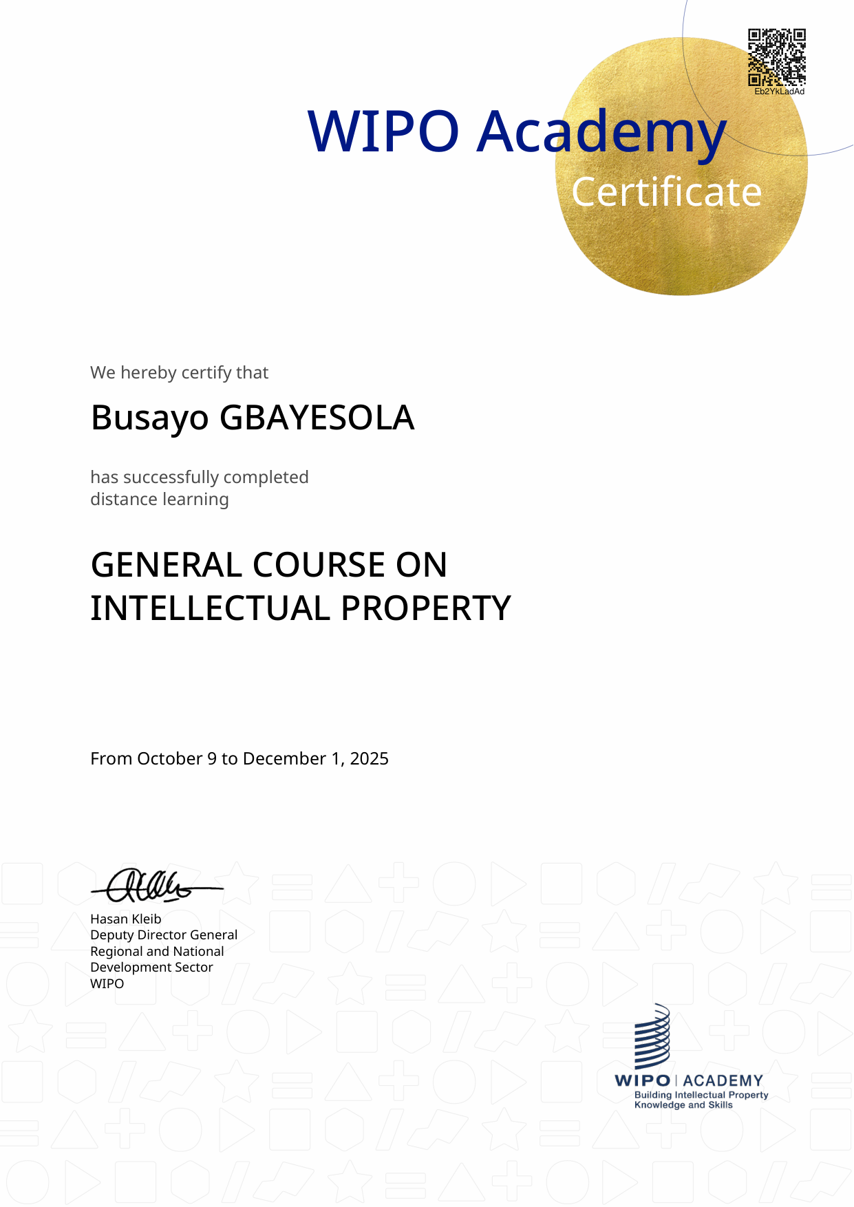 Certification 3