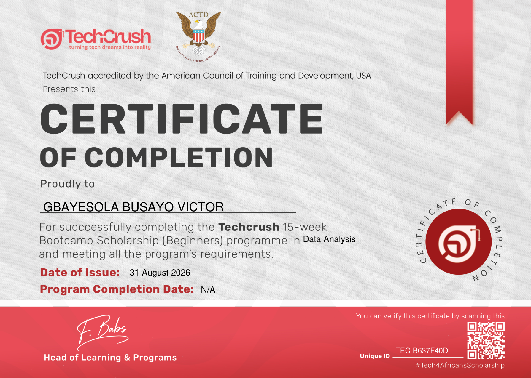 Certification 4