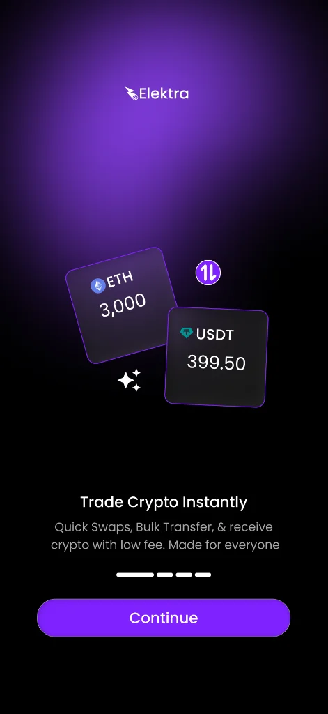 Elektra Crypto Swap App