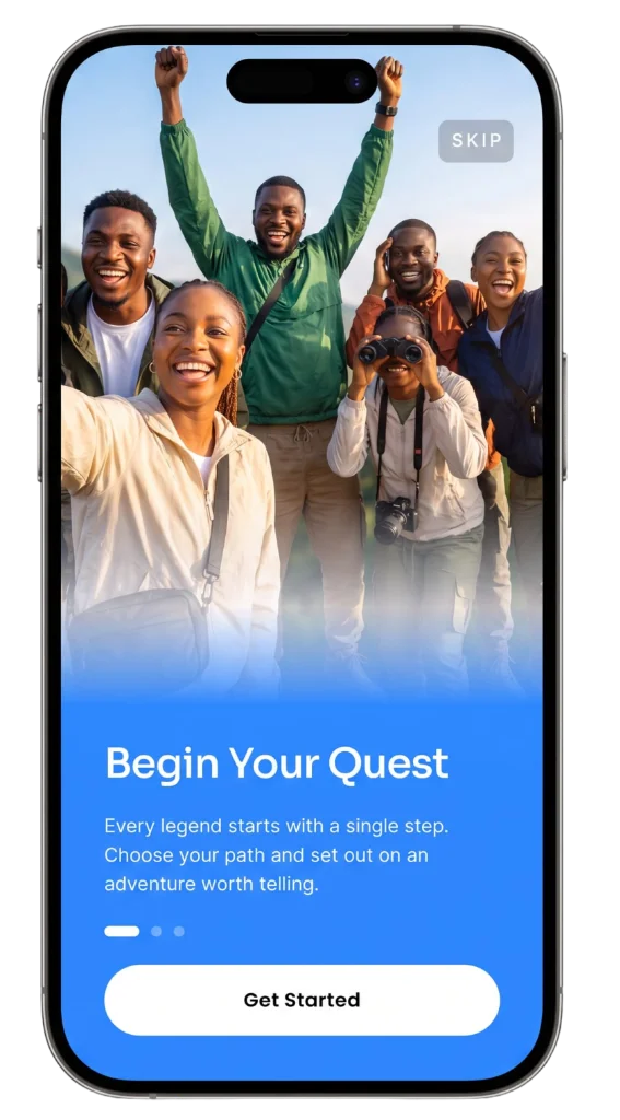 Quest Adventure App UI